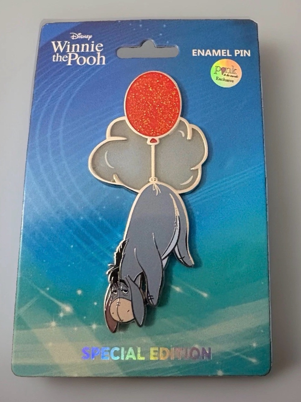 NEW Eeyore Floating Balloon Cloud Pooh Pink A La Mode Disney Pin Jumbo LE 300